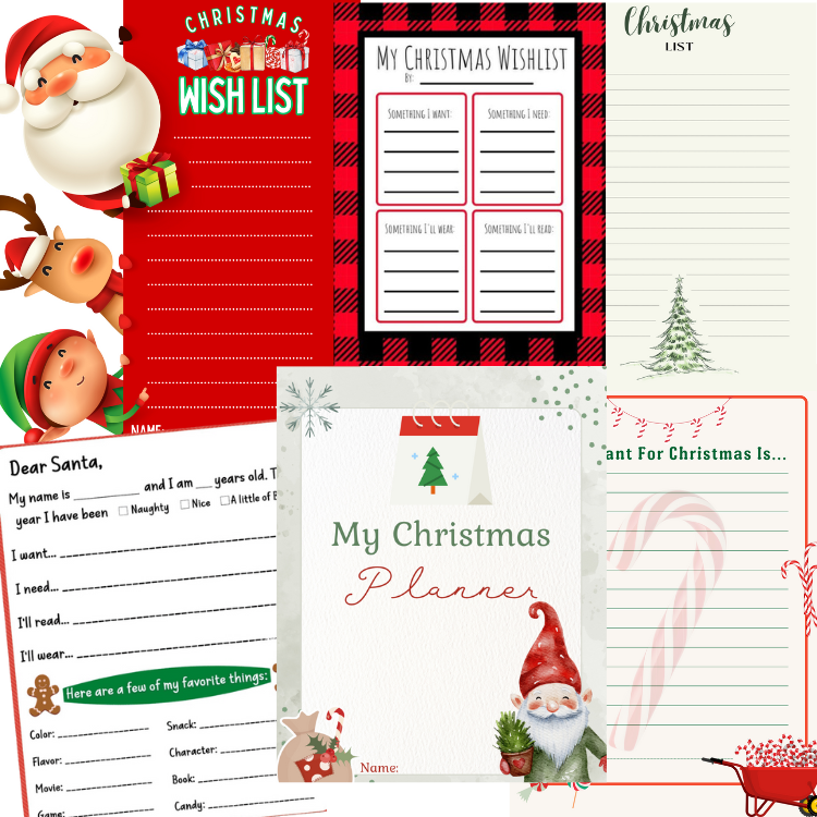 25 Free Printable Christmas List Templates Kids Will Love
