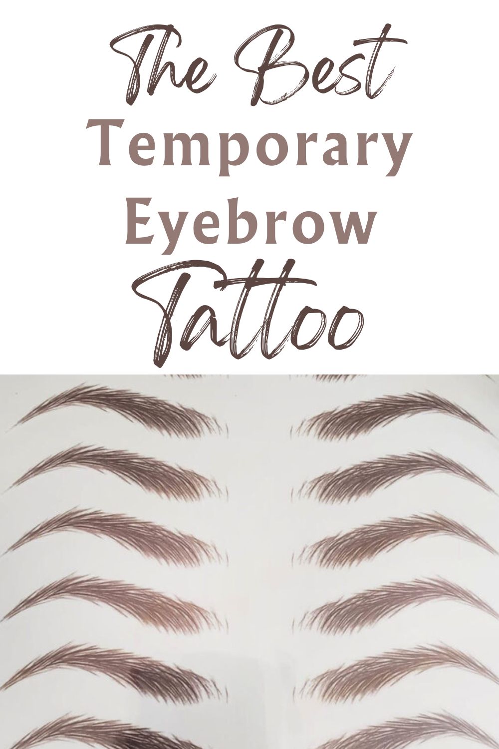 Temporary Eyebrow Tattoos
