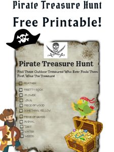 TREASURE HUNT PRINTABLES