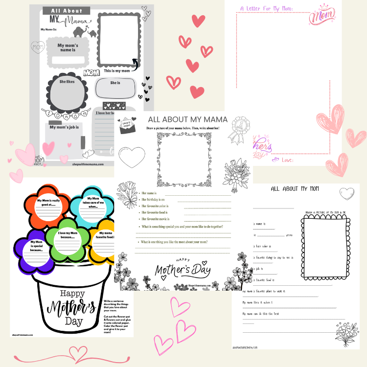 All ABout My Mom Printables (Mother's Day Printable Templates)