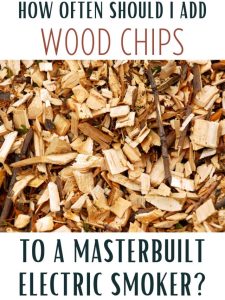 adding wood chips to electric smoker