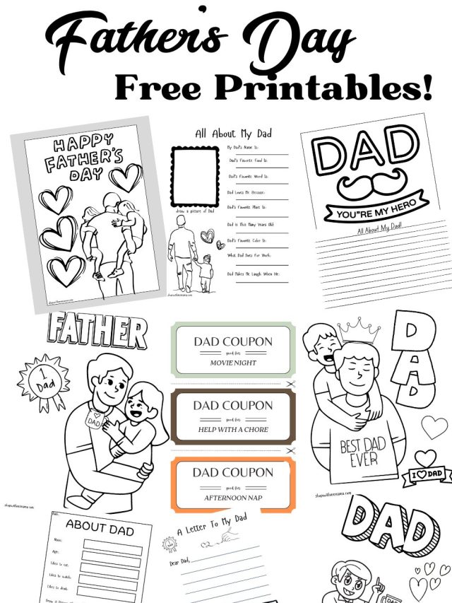 TONS OF FREE FATHER’S DAY PRINTABLES!!!