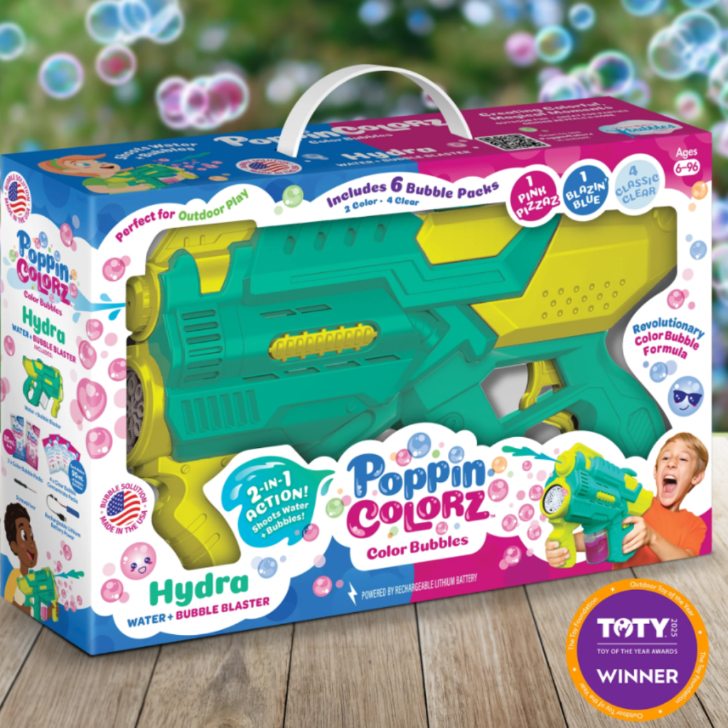 Colorful Bubble Blaster Outdoor Water Toy For Summer