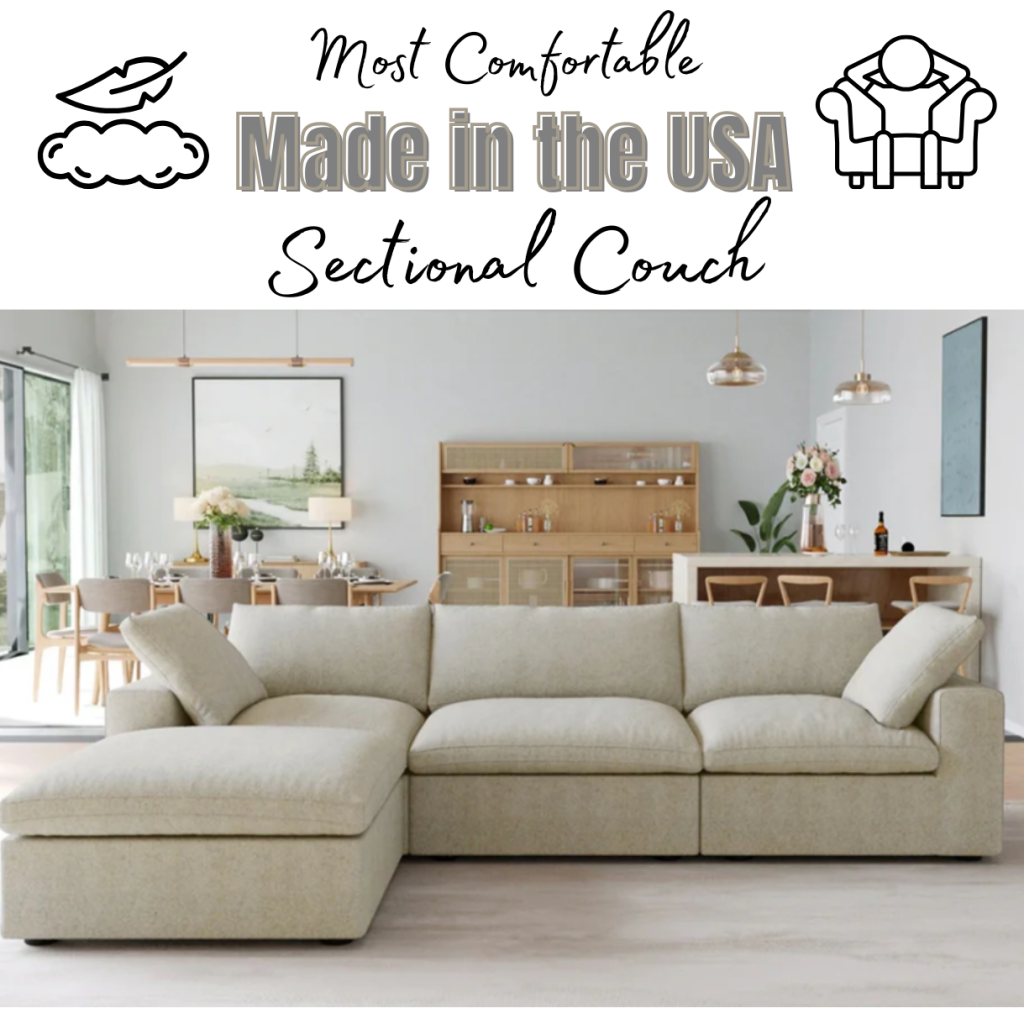 The Most Comfortable Made In USA Sectional Couch