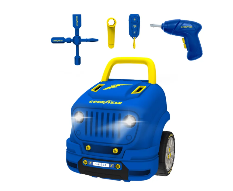 Goodyear Kids Car Engine Repair Kit (Red Toolbox | Ages 3+ | MSRP $49.99 | Costco): This mechanic set allows young minds to get hands-on with a variety of tools, providing a realistic experience of working on a car. Through imaginative play, children will learn how to fix, assemble, and take care of their “Vehicles,” all while developing essential cognitive and motor skills. Perfect way for children to explore their interest in cars and mechanics!
