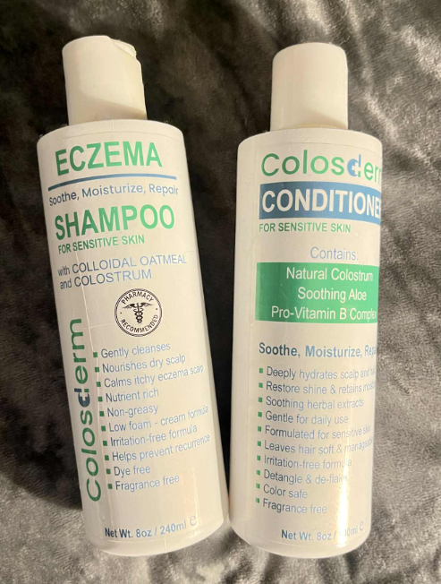 Colosderm’s Eczema Cream Shampoo and Conditioner is a gentle scalp treatment for kids and adults with sensitive skin. Made in the USA by a small business, this 16 fl oz duo features a patented formula with colostrum, colloidal oatmeal, and aloe vera to soothe itchiness, hydrate deeply, and restore the scalp’s natural barrier. The low-foaming, fragrance-free formula cleanses without irritation and is safe for all skin types. Founded by Mike Marenick to help his mom with psoriasis, Colosderm has been featured on HSN, ABC, FOX, and in top magazines like Vogue and Allure. The brand’s mission is to make eczema care feel nourishing and luxurious.