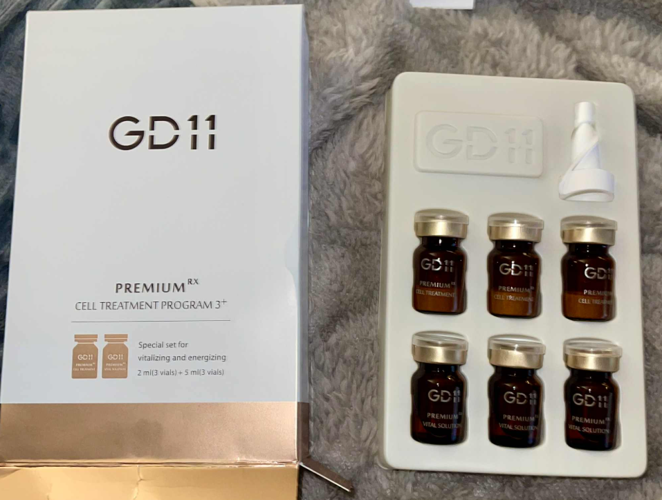 GD11 Premium Rx Cell Exosome Treatment is a premium home clinic care product specially formulated to improve the overall tone and texture of the skin from home. It is designed to target wrinkles and fine lines, helping to reduce their appearance and leave skin looking youthful and radiant. This stem cell serum uses freeze-drying technology to preserve active ingredients, ensuring that they remain fresh and powerful when applied to the skin. It refreshes my skin and smooths out fine lines and wrinkles. My skin loves this stuff and drinks it up!