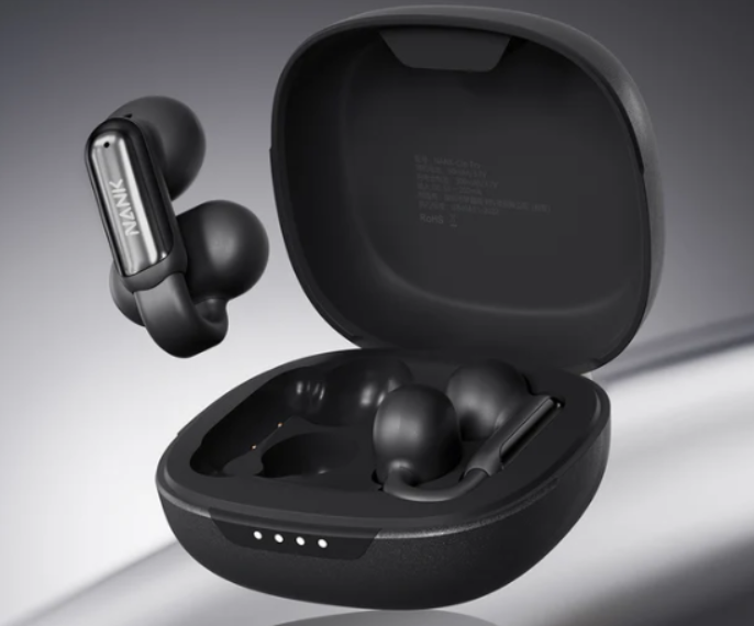 Nank Clip Pro Clip-on Earbuds Available in sleek black or soft beige, the Nank Clip Pro Clip-on Earbuds deliver next-level sound with Hi-Fi audio quality and AI Smart Noise Cancellation. Featuring dual-mic call noise cancelling, advanced directional sound delivery (OS2.0 + Omni-SSA + DS2.0), and the latest Bluetooth 5.4 SoC tech, these earbuds are designed for comfort and performance. With up to 32 hours of total battery life (8 hours playtime + 24 hours with the case), you’ll enjoy an uninterrupted listening or gaming experience from start to finish.