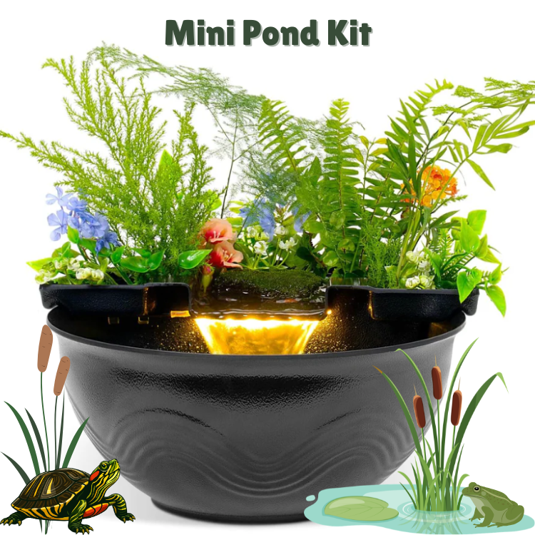 DIY Indoor Tabletop Water Fountain With LED Lights