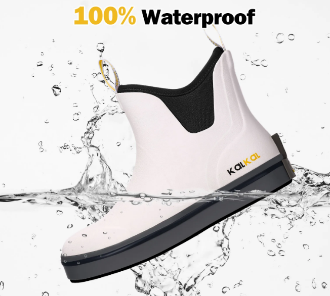 These Durable Ankle Rubber Deck Boots Are Made For Messy Weather These Durable Ankle Rubber Deck Boots Are Made For Messy Weather