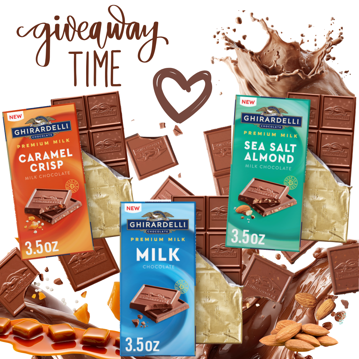 Ghirardelli Introduces 3 New Premium Milk Chocolate Bars