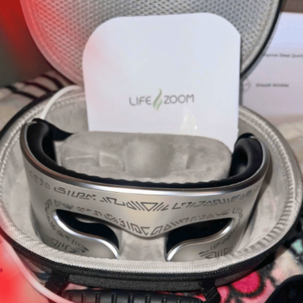 LifeZoom Oclux Red Light Therapy Eye Mask Review for Tired Eyes